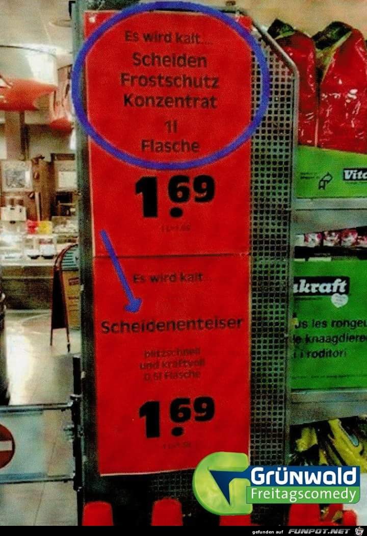 Komischer Frostschutz