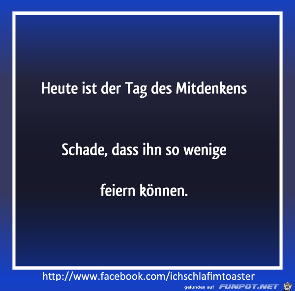 Tag des mitdenkens