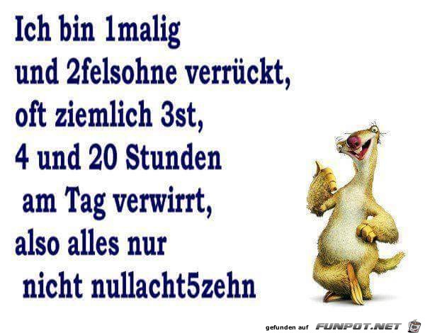 ich bin einmalig ich bin einmalig