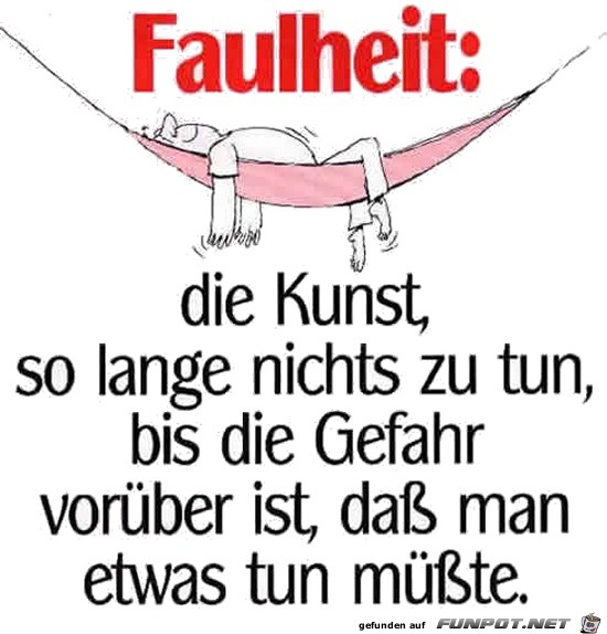 faulheit 