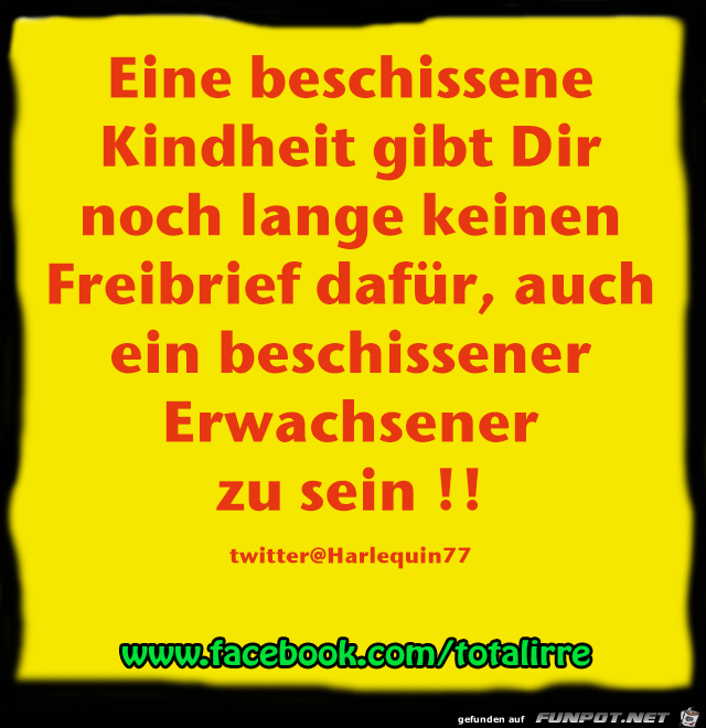 Beschissene Kindheit