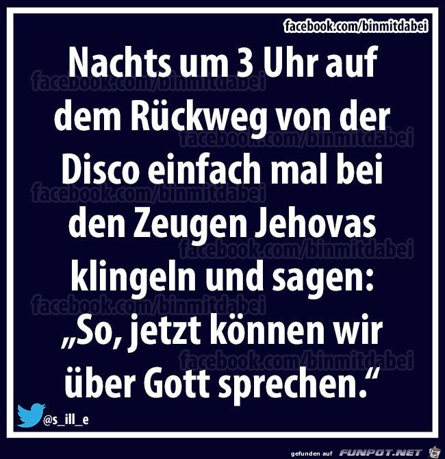 Nachts um 3 Uhr... Nachts um 3 Uhr...