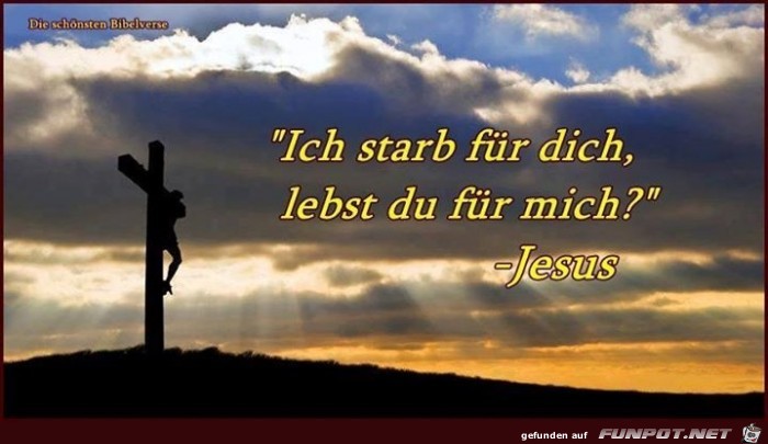 ich starb fuer dich ich starb fuer dich