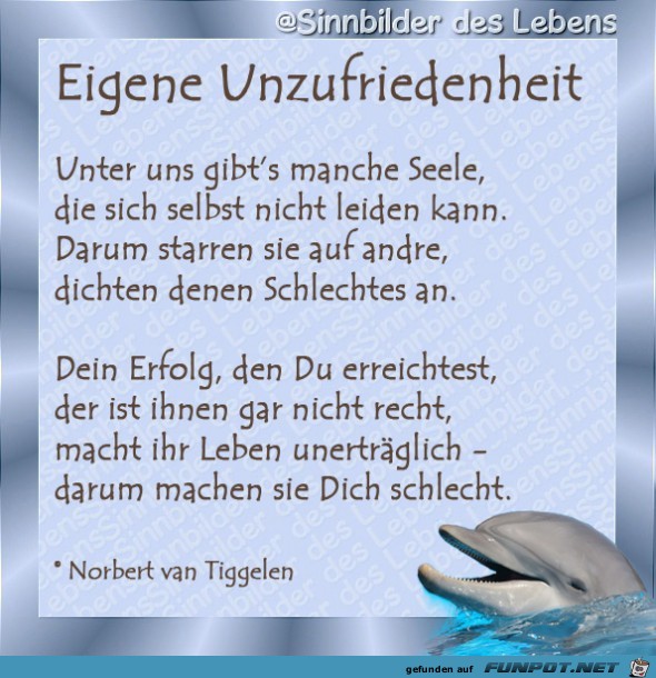 eigene unzufriedenheit 