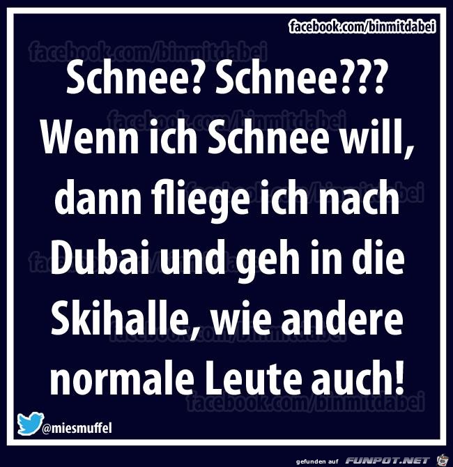 Wer will noch Schnee Wer will noch Schnee