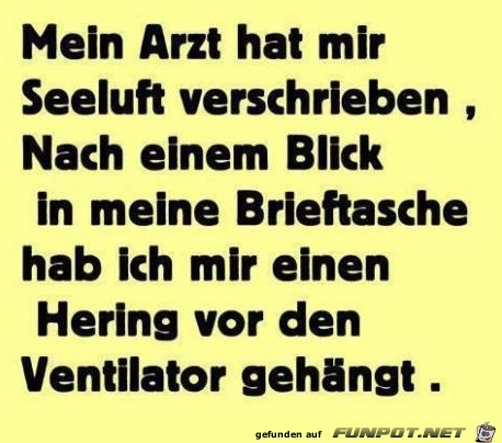 Mein Arzt hat...