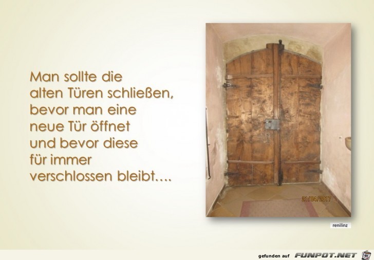 Man sollte die alten Tueren schlie ssen Man sollte die alten Tueren schlie ssen