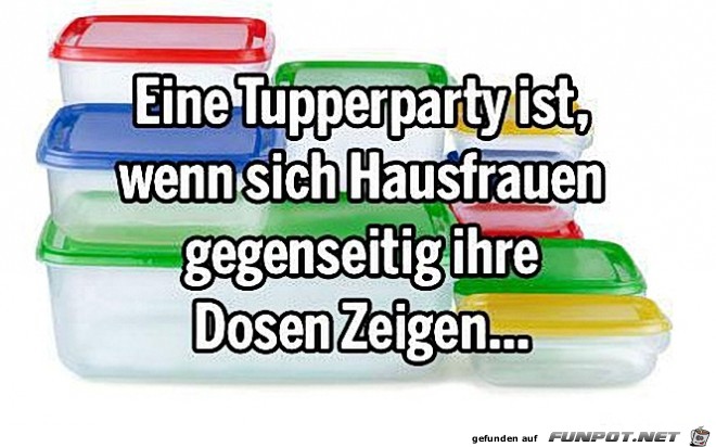 Eine Tupperparty ist...