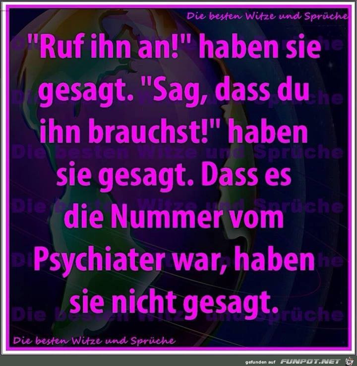 Ruf ihn an Ruf ihn an