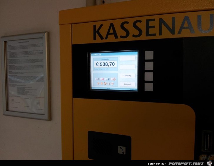 teurer Kassenautomat