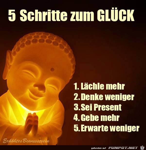 5 Schritte zum Glueck