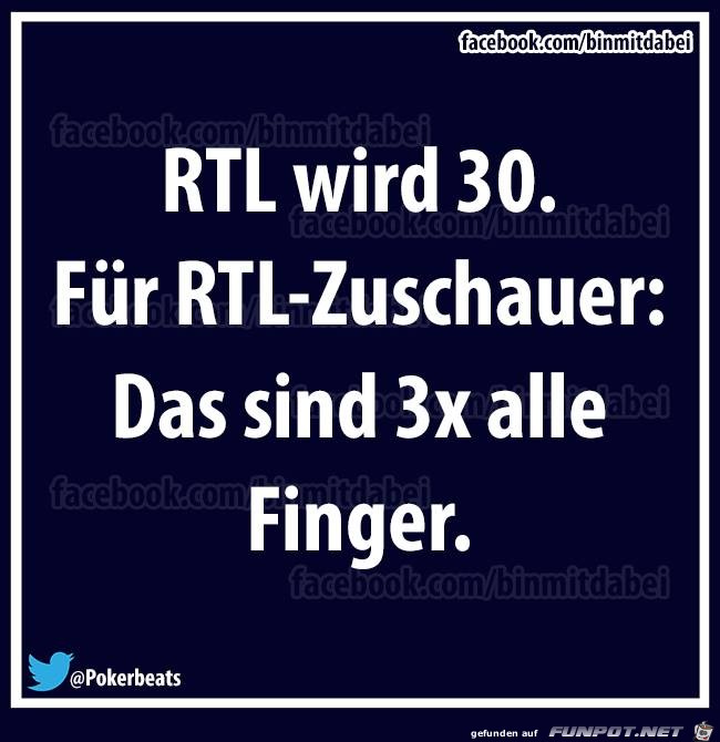 RTL wird 30... RTL wird 30...