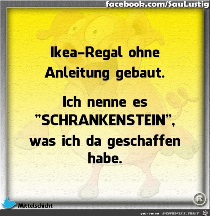 IKEA Regal aufgebaut IKEA Regal aufgebaut
