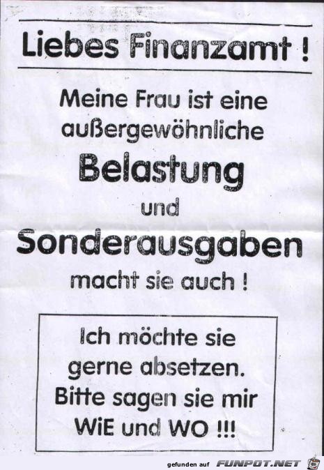 eine auergewhnliche Belastung