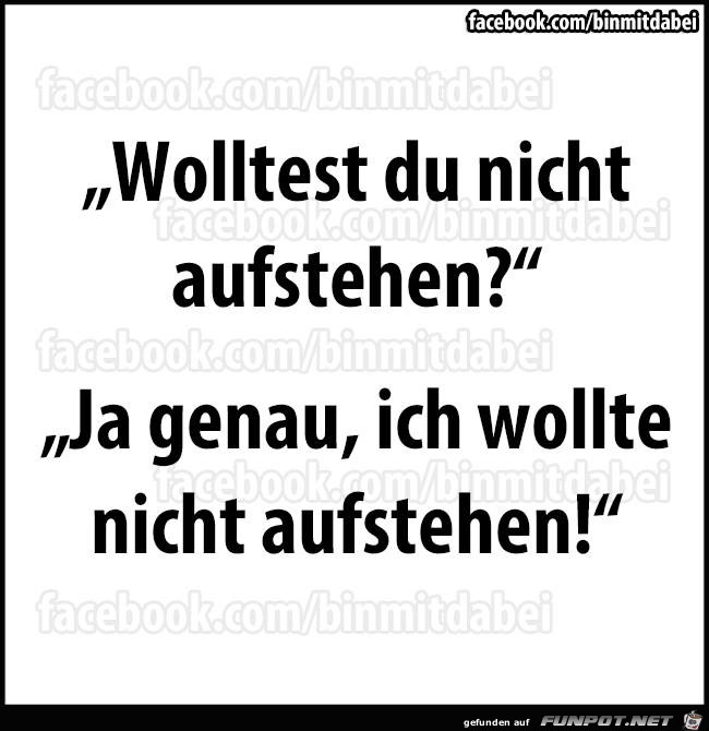 nicht aufstehen nicht aufstehen