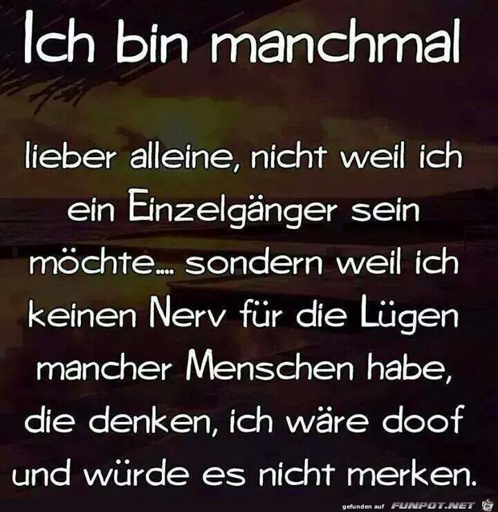 Ich bin manchmal Ich bin manchmal