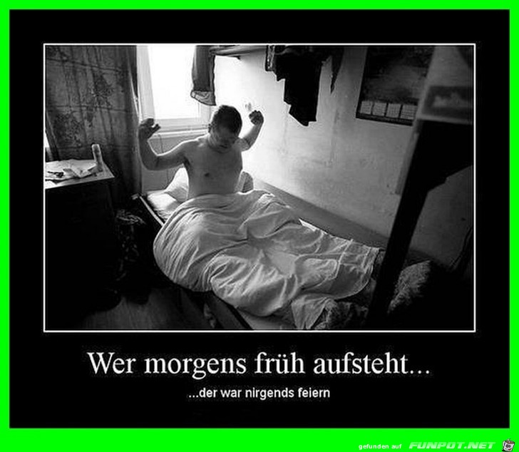 Morgens aufstehen