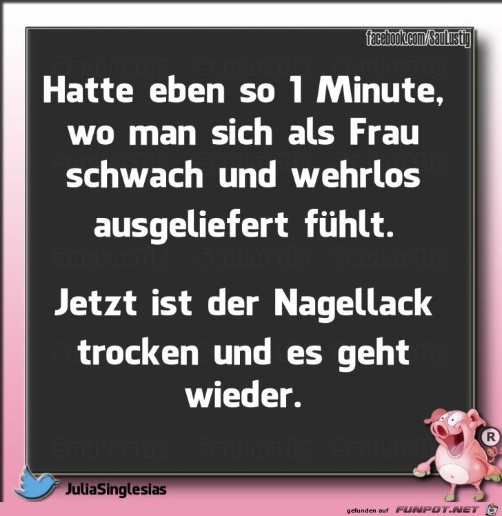 Eine Minute schwach Eine Minute schwach