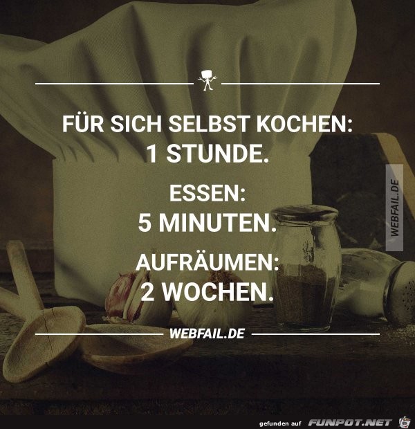 Fuer sich selbst kochen Fuer sich selbst kochen