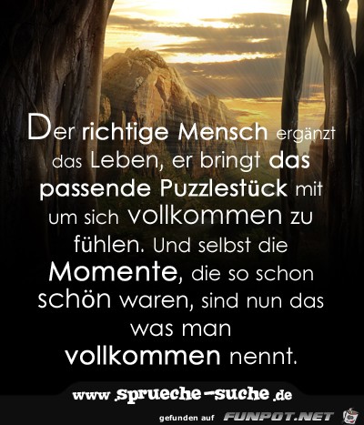 der richtige Mensch der richtige Mensch