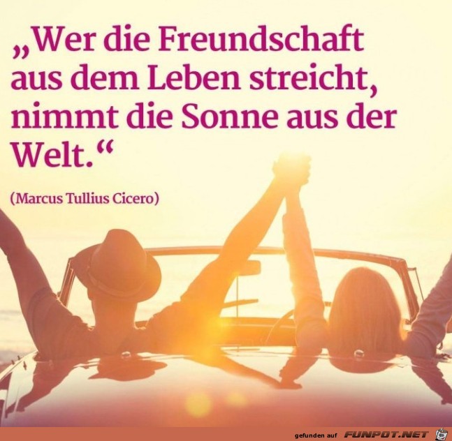 Wer die Freundschaft