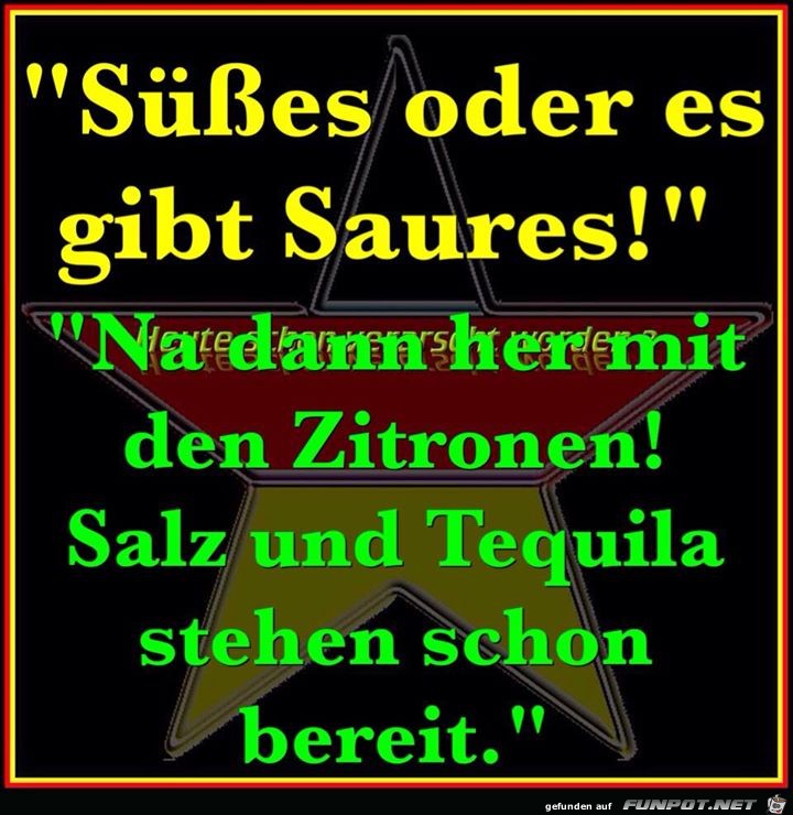 Suesses oder Saures