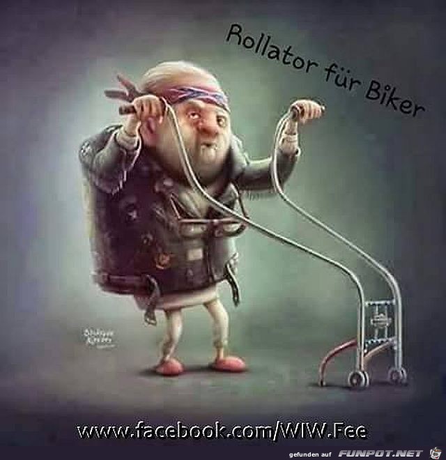 Rollator fuer Biker