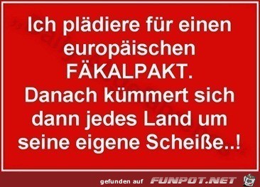 der europäische Fäkalpakt der europäische Fäkalpakt