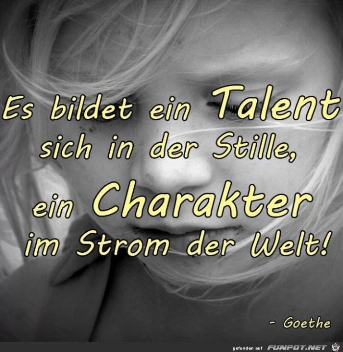 Es bildet ein Talent...