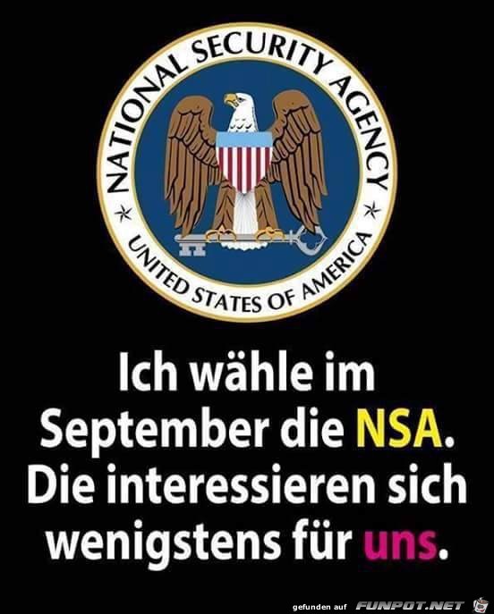 ich waehle die NSA ich waehle die NSA