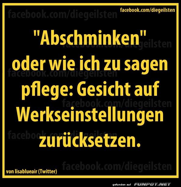 diegeilsten Abschminken diegeilsten Abschminken