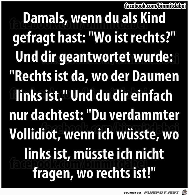 Rechts-Links Daumen Rechts-Links Daumen