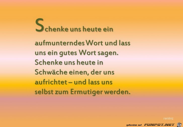 Gebet - Schenke uns Gebet - Schenke uns