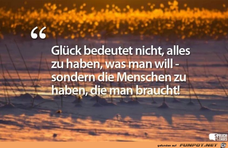 Glück bedeutet nicht, alles... Glück bedeutet nicht, alles...