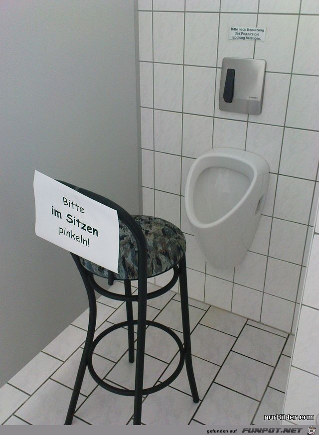 bitte im sitzen pinkeln bitte im sitzen pinkeln
