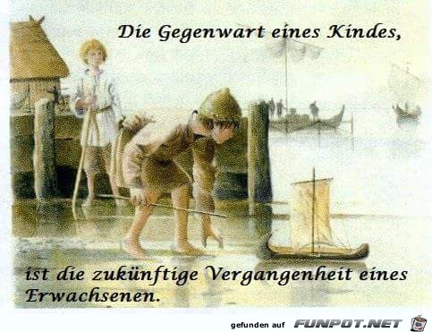 Gegenwart eines Kindes