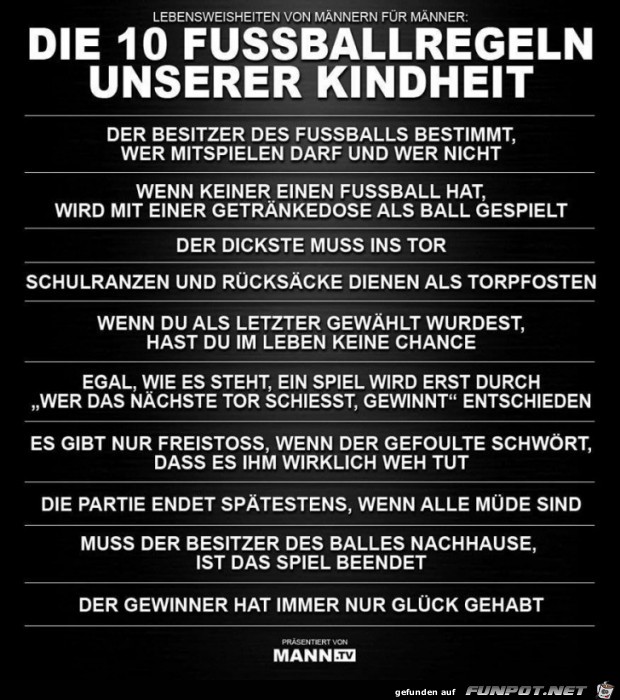 Fussballregeln Fussballregeln