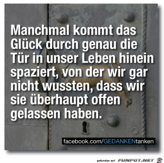 manchmal