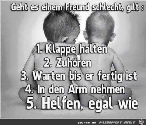 Geht es einem Freund schlecht Geht es einem Freund schlecht