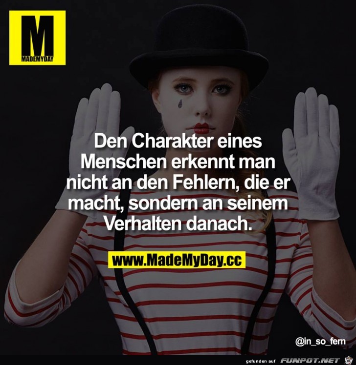 Charakter eines Menschen