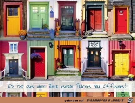Es ist an der Zeit neue Türen Es ist an der Zeit neue Türen