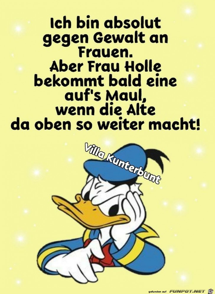 ich bin absolut gegen