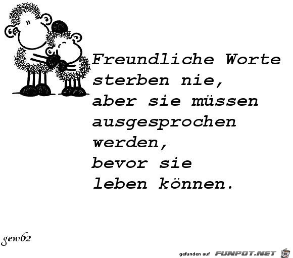 freundliche Worte