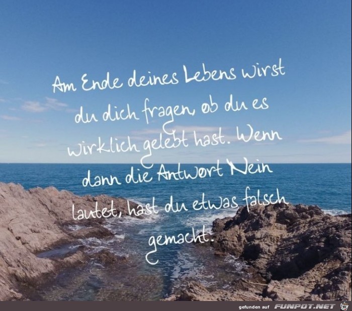 am ende deines lebens