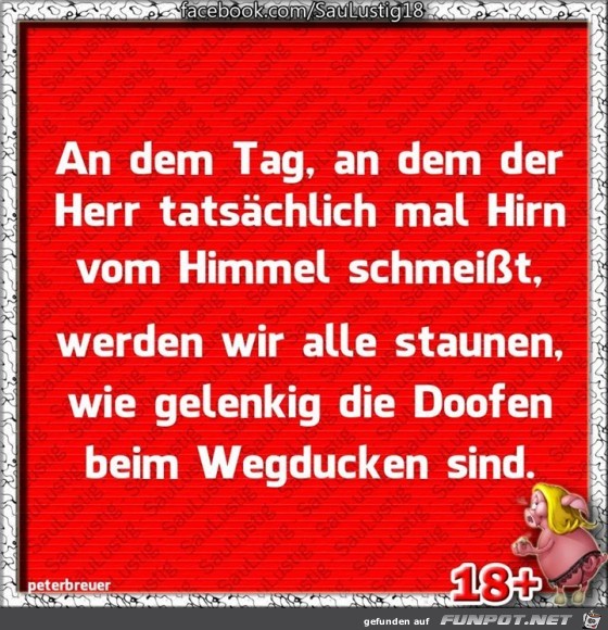 An dem Tage, an dem der Herr... An dem Tage, an dem der Herr...