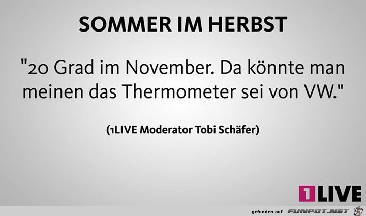 Sommer im Herbst