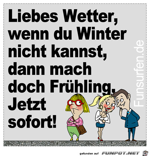 Liebes Wetter