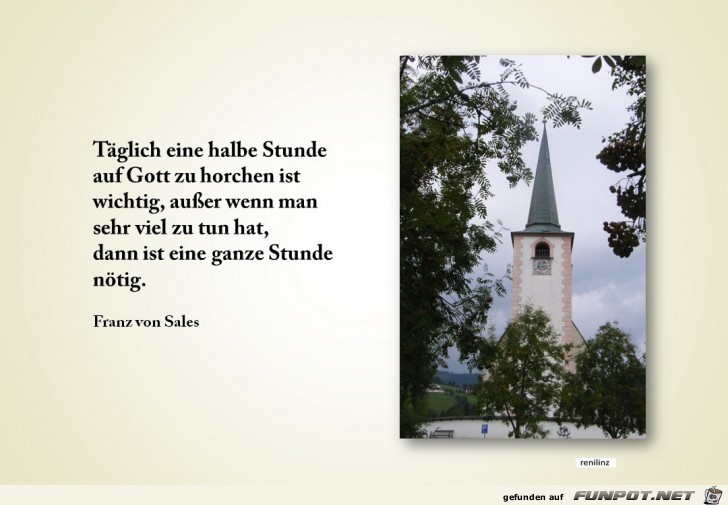 Taeglich eine halbe Stunde Taeglich eine halbe Stunde