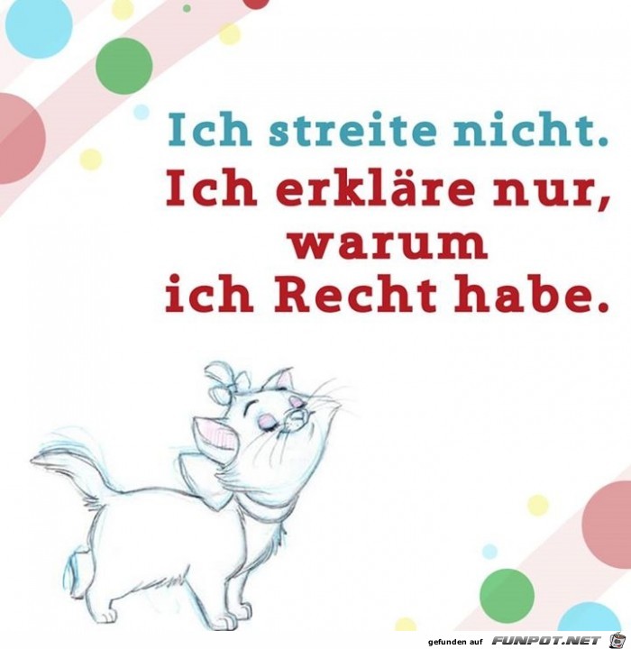 ich streite nicht ich streite nicht