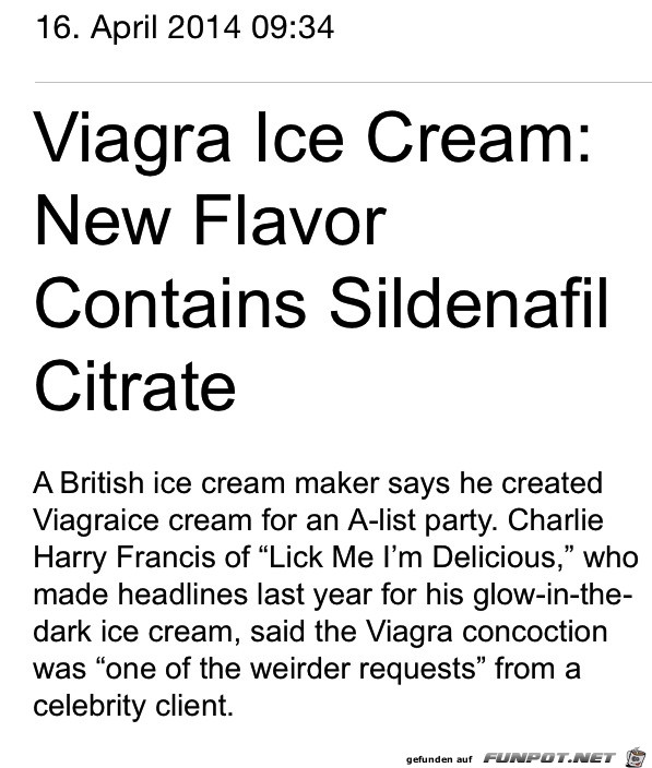 Viagra Ice Cream